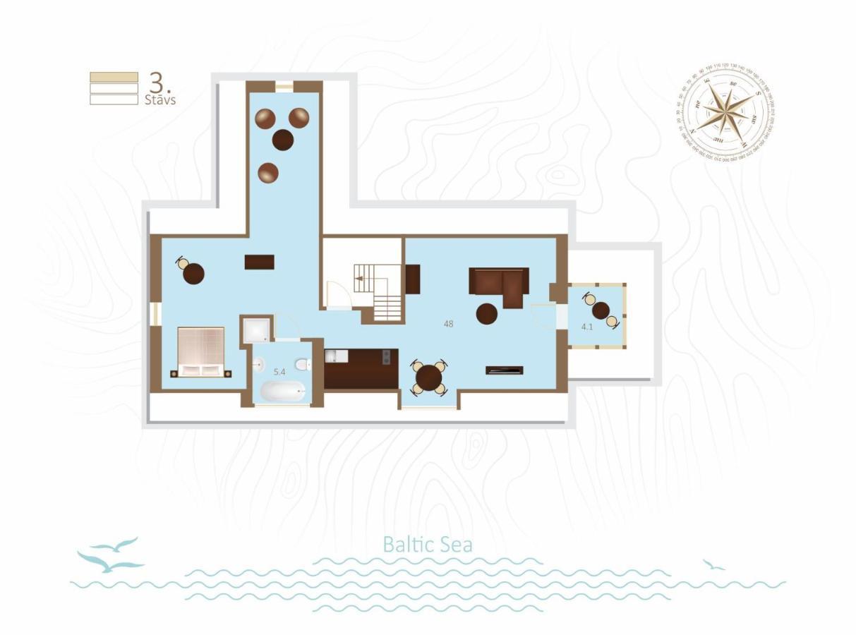 Villa Gaida Saulkrasti Eksteriør billede